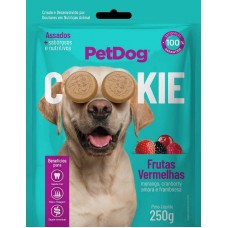 18611 - BISC.PETDOG COOKIE FRUTAS VERMELHA 250G