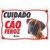 PLACA ADVERTENCIA BOXER