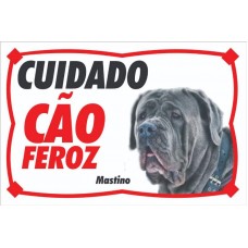 11947 - PLACA ADVERTENCIA MASTINO