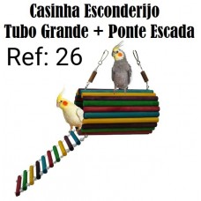 20903 - CASINHA ESCONDERIJO TUBO GRANDE+PONTE ES