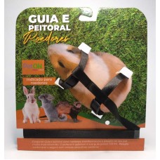 20932 - GUIA E PEITORAL PARA ROEDORES PRETO