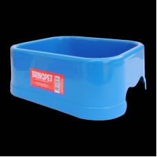 17994 - COMEDOURO PLAST.GATO P.350ML AZUL