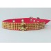 COLEIRA P/CACHORRO STRASS N.5 VERMELHO