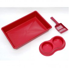 14979 - KIT CASADINHO P/ GATO VERMELHO