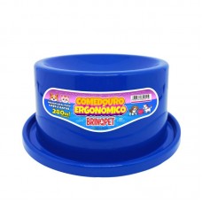 20672 - COMEDOURO PLAST ERGONOMICO BRINQPET AZUL