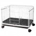 VIVEIRO FAUNA PET  LUXO M BRANCO/PRETO