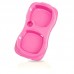 COMEDOURO DUPLO ZOOPLAST GRANDE ROSA