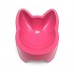 COMEDOURO PLASTICO GATO 100 ML ROSA
