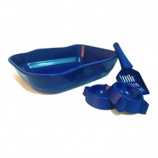 16268 - KIT BANDEJA HIGIENICA ALTA AZUL