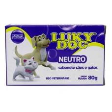 15743 - SABONETE LUKY DOG NEUTRO 80GR