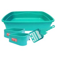 18129 - KIT BANDEJA ALTA VERDE TIFANY