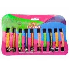 22869 - CARTELA GATO ELAS.BRIL.PING.CORACAO C/10