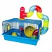 GAIOLA HAMSTER TUBO LUXO REF.651 AZUL.