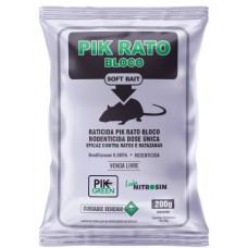 22957 - PIK RATO BLOCO SOFT BAIT PIK GREEN 200G.