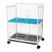 VIVEIRO FAUNA PET  LUXO M BRANCO/AZUL