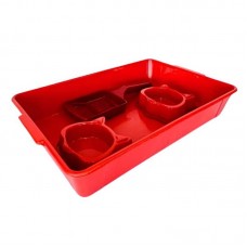 22604 - KIT HIGIENICO FUN CAT VERMELHO