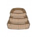 KIT CAMA RETANGULAR TARTAN C/3PECAS