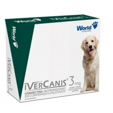 14585 - IVERCANIS 3MG C/ 4 COMPRIMIDOS (15KG)