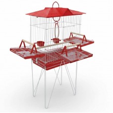 23334 - VIVEIRO LUXO TRIPLEX CALOPSITA VERM.