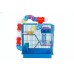 GAIOLA HAMSTER TUBO 3 ANDARES AZUL