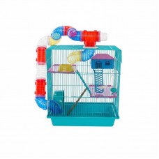 23329 - GAIOLA HAMSTER TUBO 3 ANDARES TIFANY