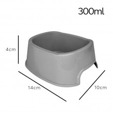 23452 - COMEDOURO SOFT CINZA 300ML