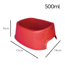 23465 - COMEDOURO SOFT VERMELHO 500ML