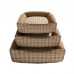 KIT CAMA RETANGULAR TARTAN C/3PECAS