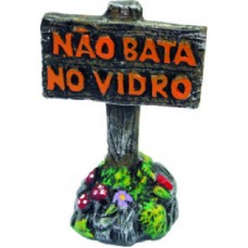 13941 - PLACA ADVERTENCIA NAO BATA NO VIDRO