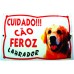 PLACA ADVERTENCIA LABRADOR