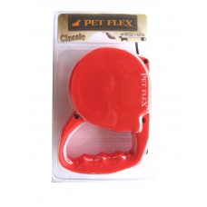 12816 - GUIA PET FLEX CLASSIC 15KG - 3M VERMELHA