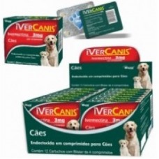 14585 - IVERCANIS 3MG C/ 4 COMPRIMIDOS (15KG)