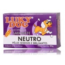 15743 - SABONETE LUKY DOG NEUTRO 80GR