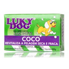 15742 - SABONETE LUKY DOG COCO 80GR